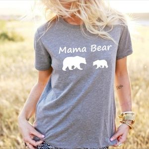 🐻Mama Bear & 1 Cub Graphic Tee. Unisex.